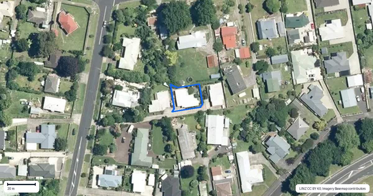 Property context map for 22 Kensington Road, Waihi