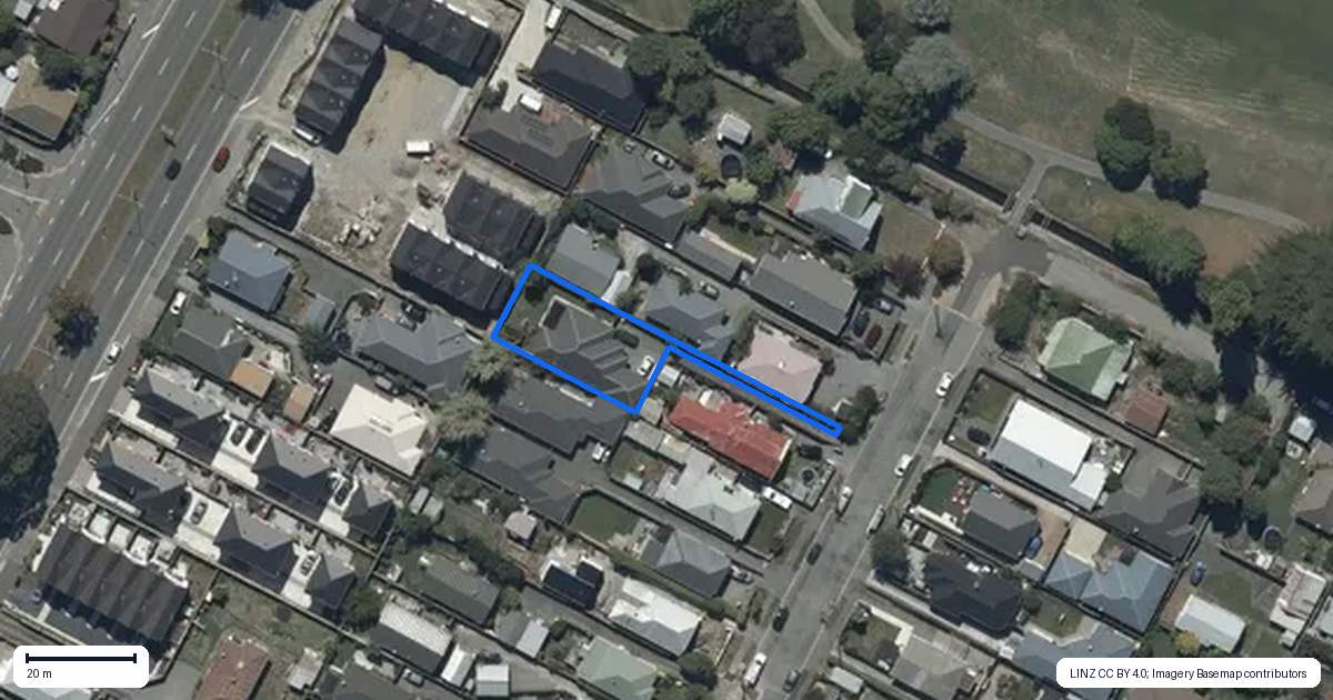 Property context map for 109A Randolph Street, Woolston, Christchurch