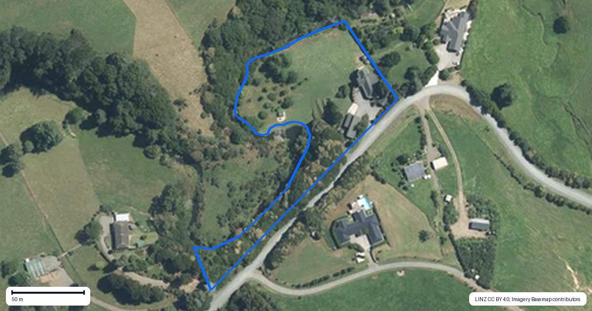 Property context map for 94 Fitzpatrick Road, Brookby, Auckland