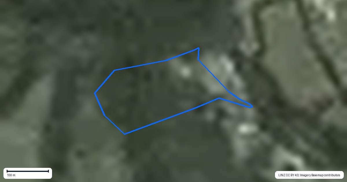 Property context map for 1353 Old North Road, Helensville