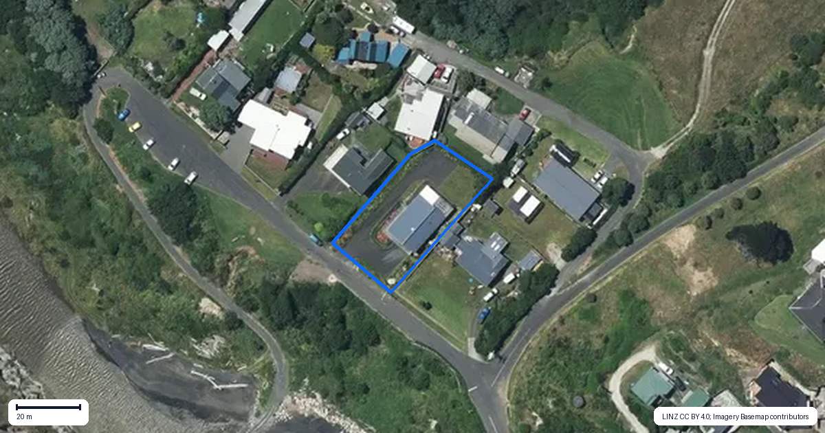 Property context map for 21 Sunset Parade, Kai Iwi, Whanganui