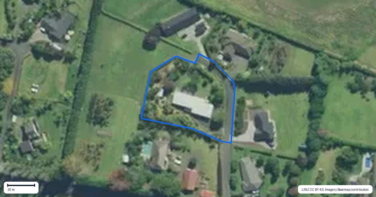 Property context map for 3 Crackerjack Crescent, Kerikeri