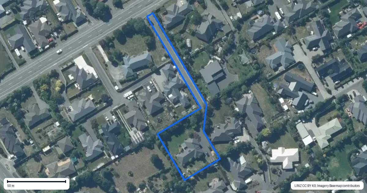 Property context map for 219 Lowes Road, Rolleston