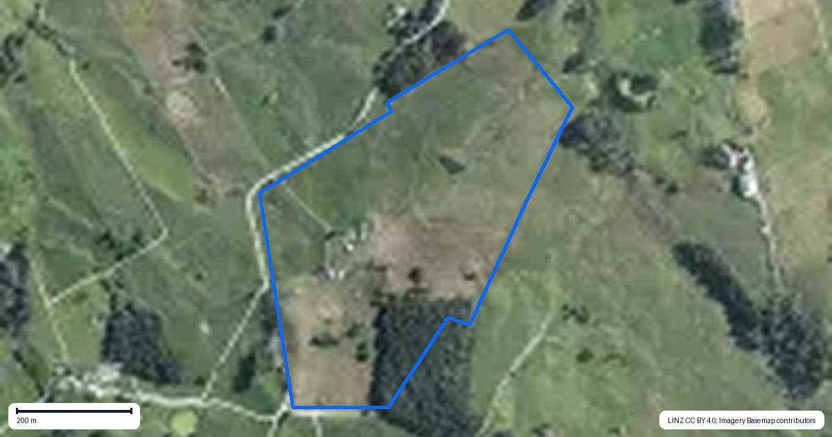 Property context map for 103 Partridge Road, Wellsford