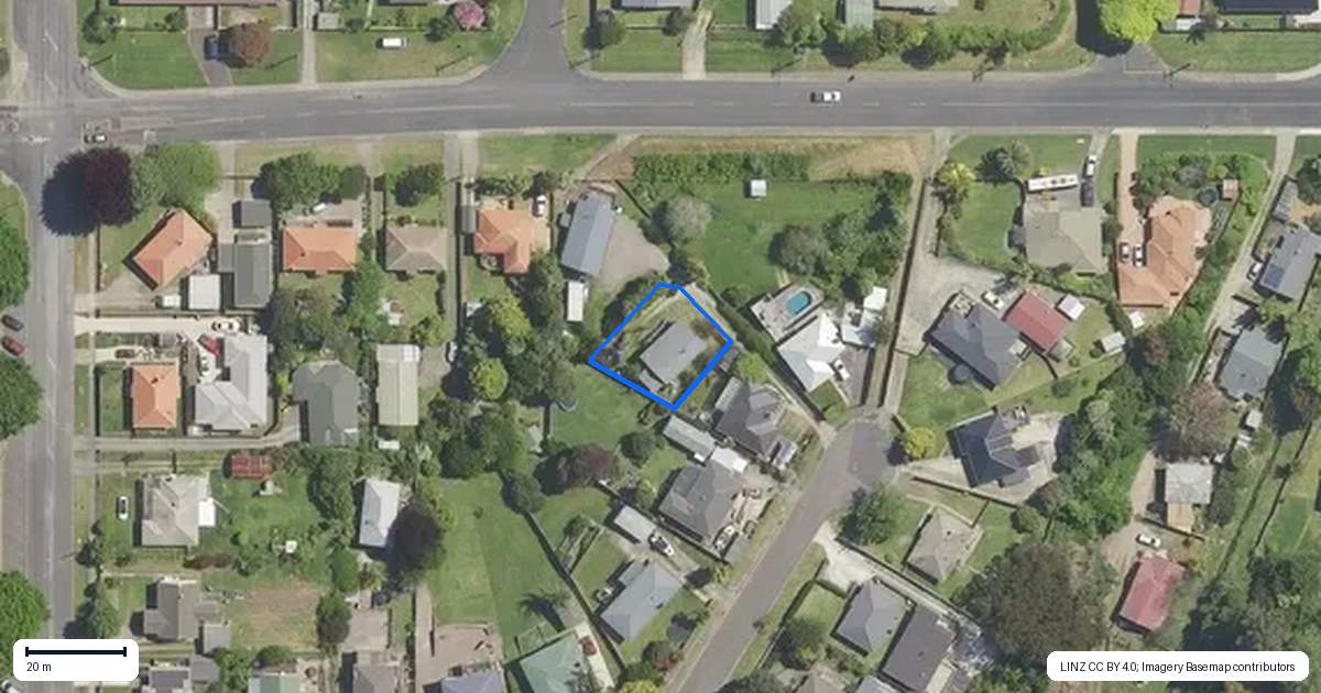 Property context map for 14A Brown Terrace, Te Puke