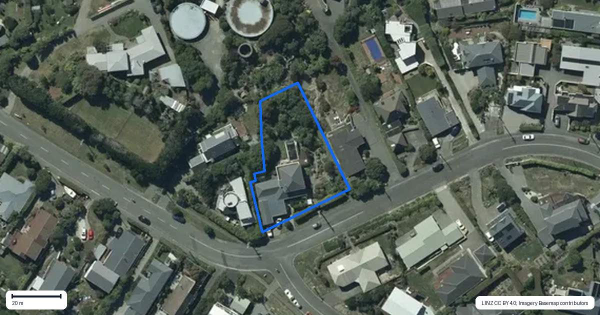 Property context map for 3 Belleview Terrace, Mount Pleasant, Christchurch