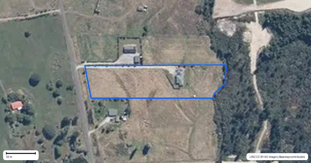 Property context map for 1209 Blair Road, Moana