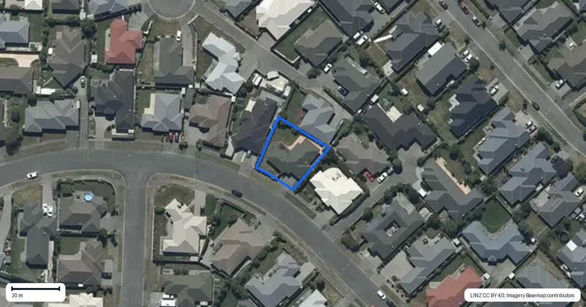 Property context map for 47 Awatea Gardens, Wigram, Christchurch