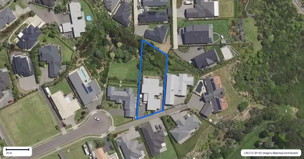 Property context map for 46 Holyoake Terrace, Omokoroa