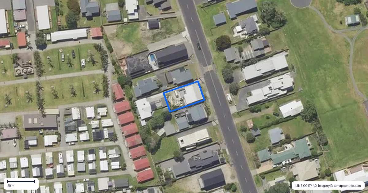 Property context map for 12 Dillon Street, Waihi Beach