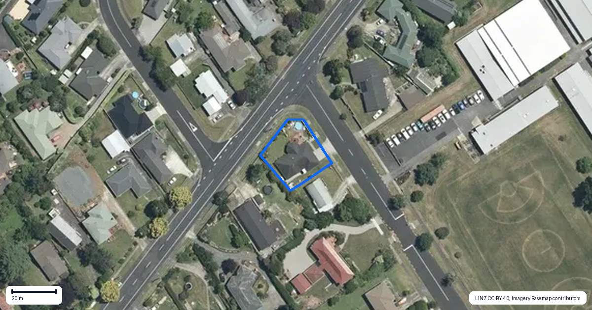 Property context map for 25 Elizabeth Avenue, Morrinsville