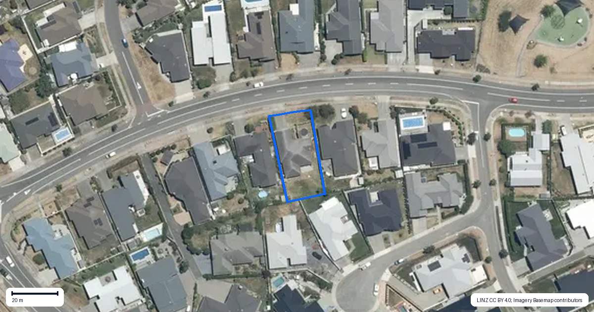 Property context map for 20 Meissner Road, Havelock North