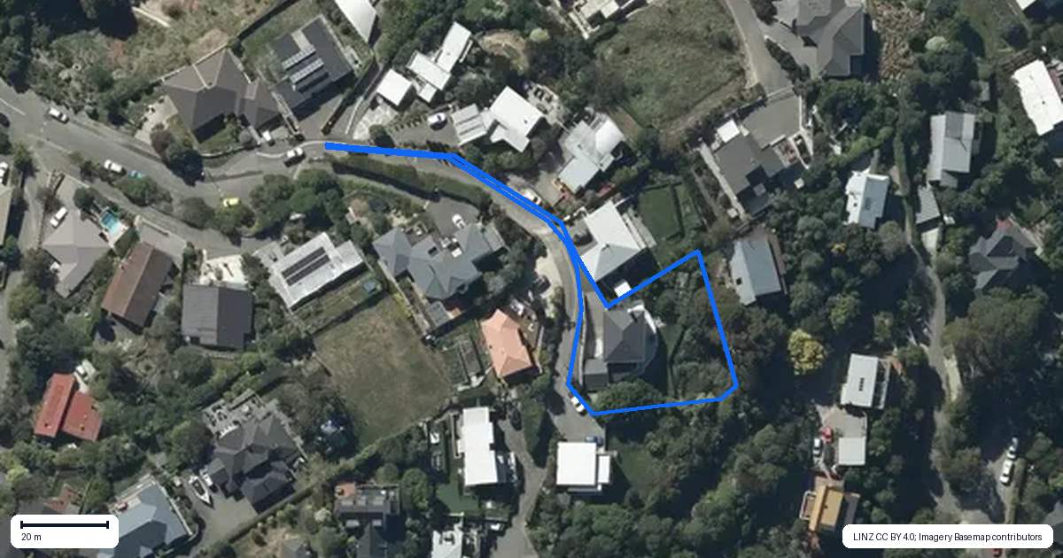 Property context map for 5 Stoddart Lane, Cashmere, Christchurch