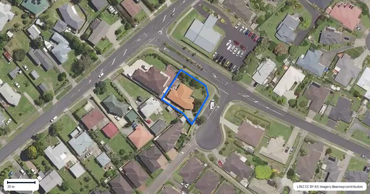 Property context map for 4 Preston Drive, Katikati