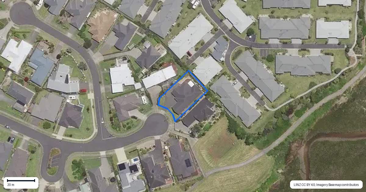 Property context map for 21 Preston Drive, Katikati