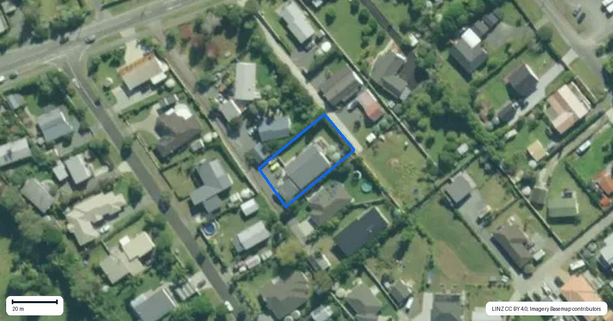 Property context map for 61C Moir Street, Mangawhai