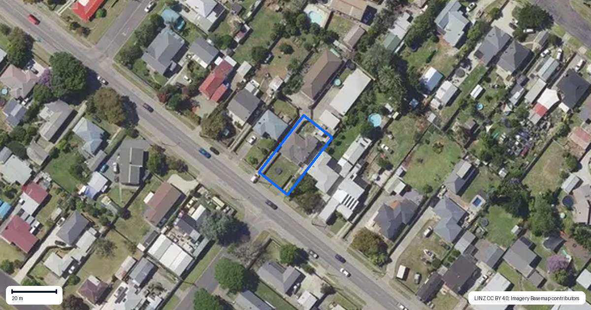 Property context map for 361A Ormond Road, Riverdale, Gisborne