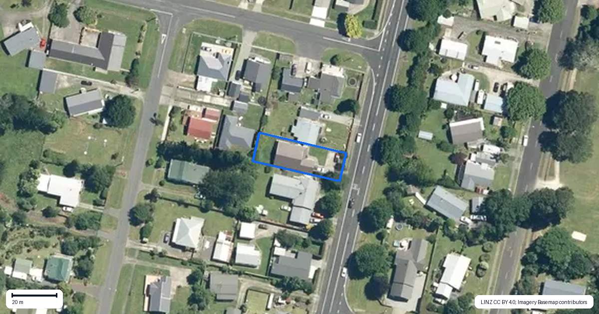 Property context map for 219 Kenny Street, Waihi
