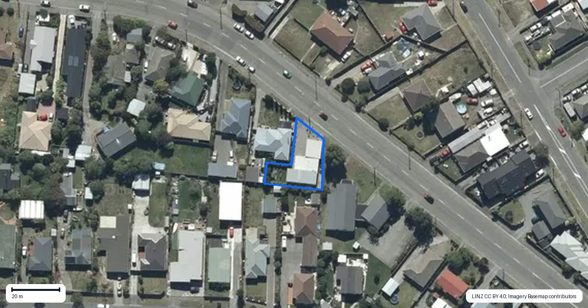 Property context map for 47A Rookwood Avenue, New Brighton, Christchurch