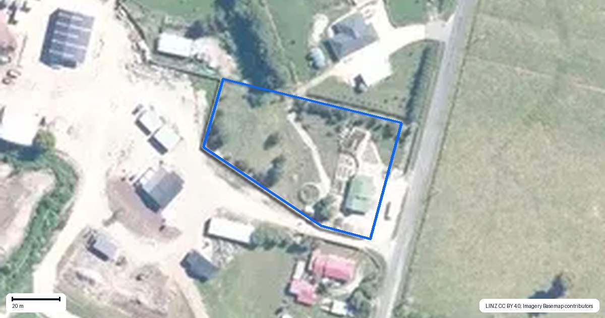 Property context map for 131 Oparara Road, Karamea