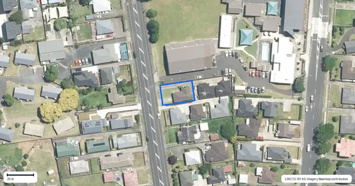 Property context map for 19 Dublin Street, Pukekohe