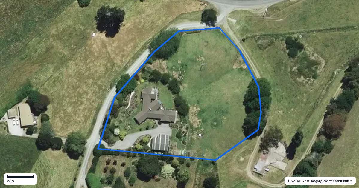 Property context map for 73B Caverhill Road, Manawahe, Whakatane