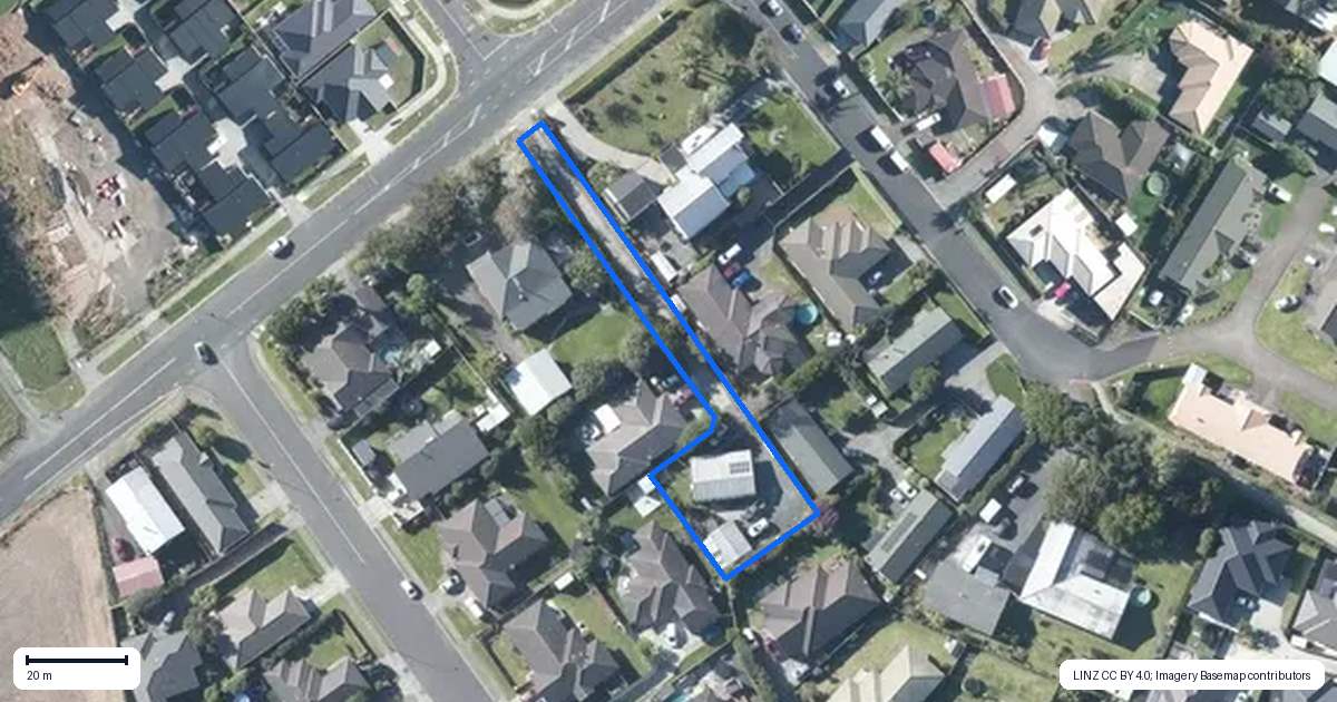 Property context map for 46 Constable Road, Waiuku