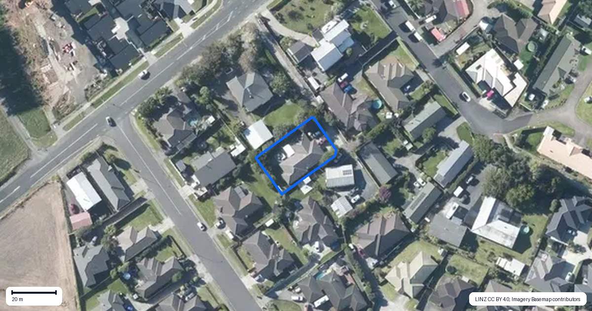 Property context map for 46A Constable Road, Waiuku