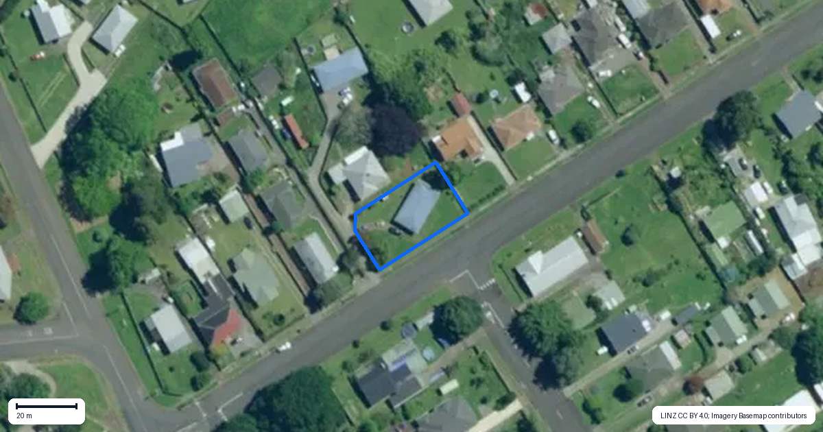 Property context map for 8A De Merle Street, Kaikohe