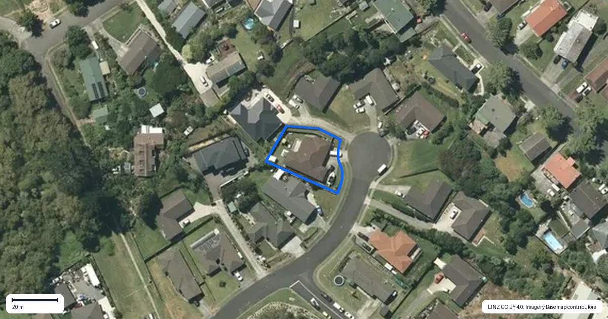 Property context map for 11 Pandora Rise, Huntly