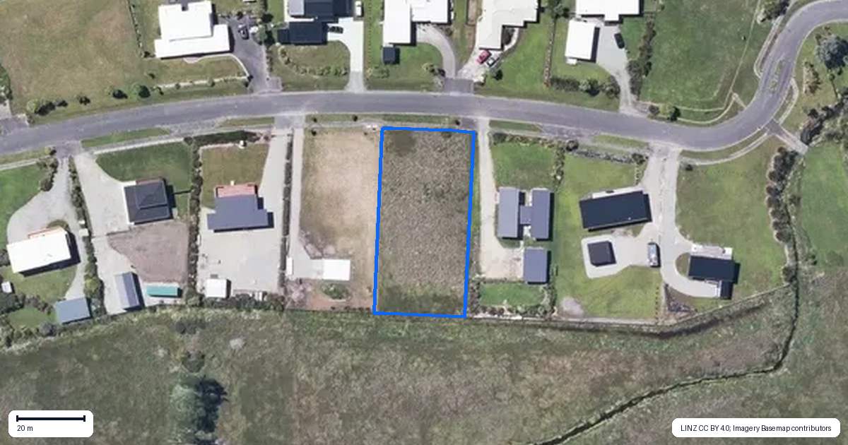 Property context map for 9 Elley Drive, Carters Beach, Westport