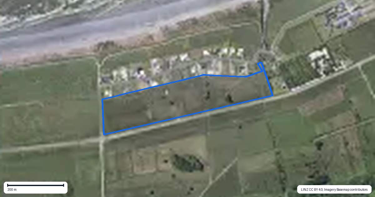 Property context map for 1 Elley Drive, Carters Beach, Westport