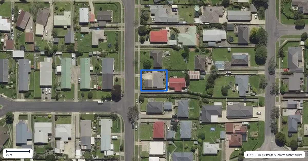 Property context map for 41 Eivers Road, Whakatane