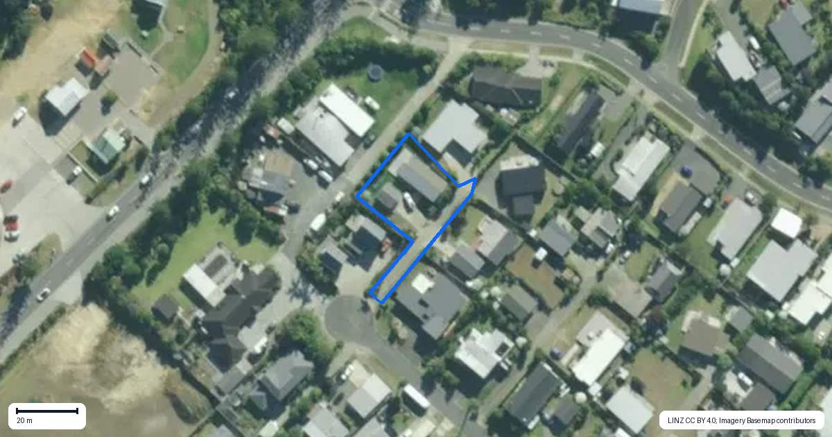 Property context map for 1 Bodan Lane, Mangawhai Heads, Mangawhai