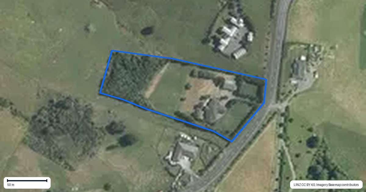 Property context map for 515 Ararimu Road, Ramarama, Drury