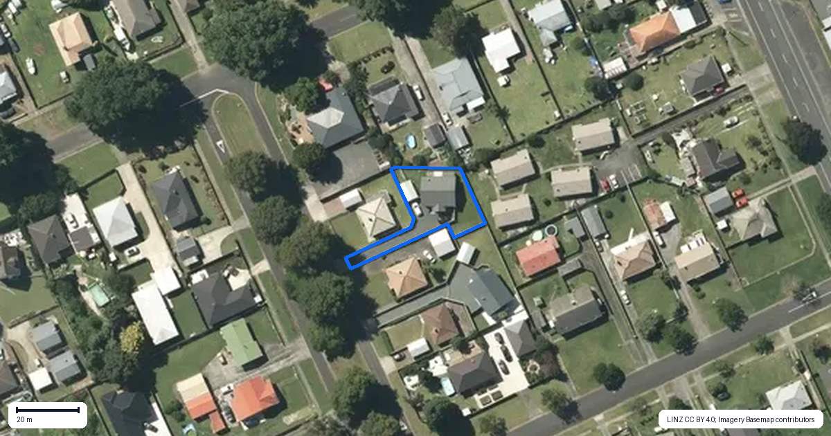 Property context map for 1A Russell Avenue, Ngaruawahia