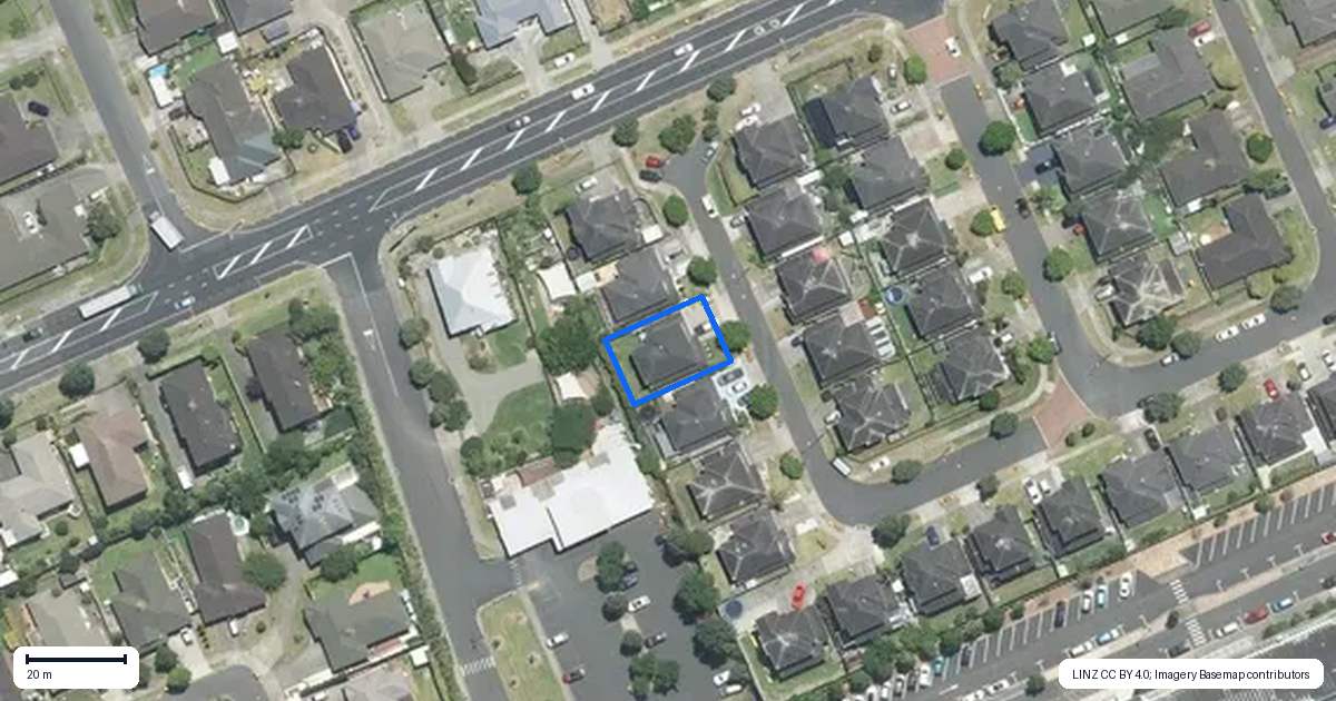 Property context map for 18 Vinci Court, Manurewa, Auckland