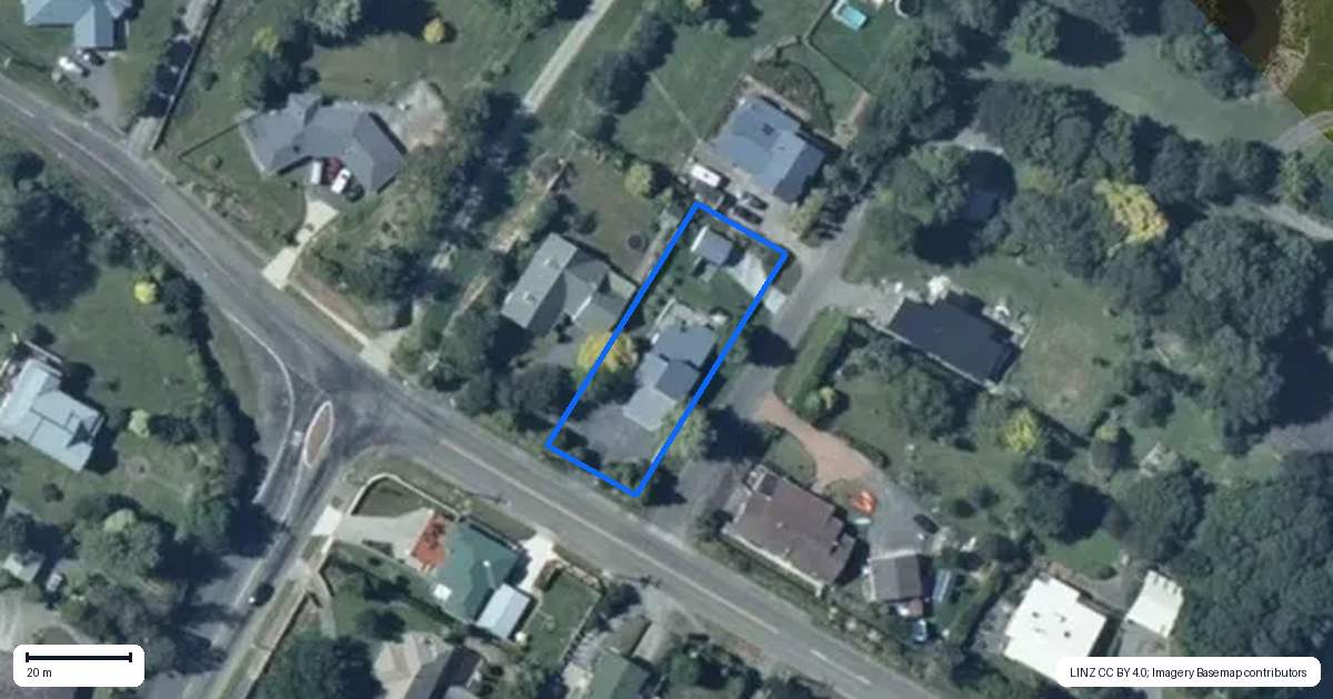 Property context map for 118 Kawiu Road, Levin