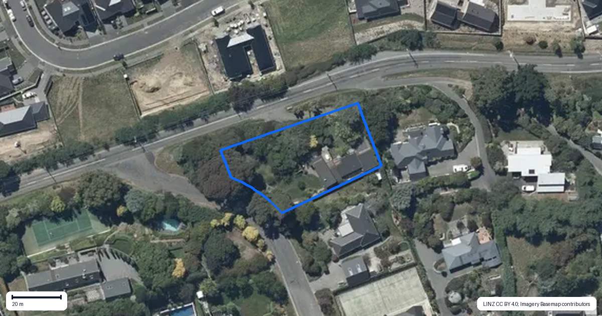 Property context map for 865 Cashmere Road, Halswell, Christchurch