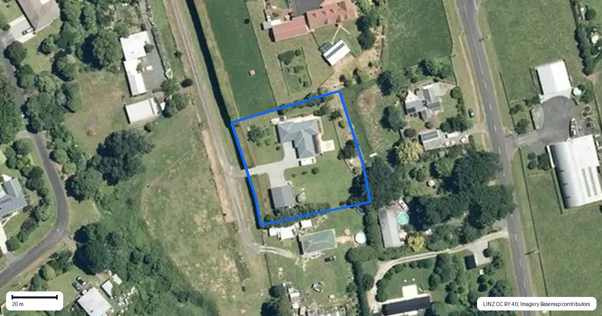 Property context map for 11 Sherwood Lane, Waihi