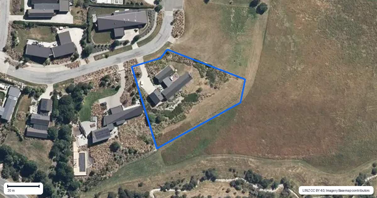 Property context map for 36 McKellar Drive, Jacks Point, Queenstown