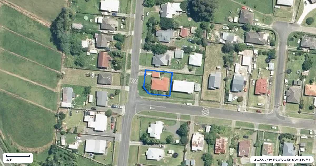Property context map for 9 Ainslie Road, Paeroa