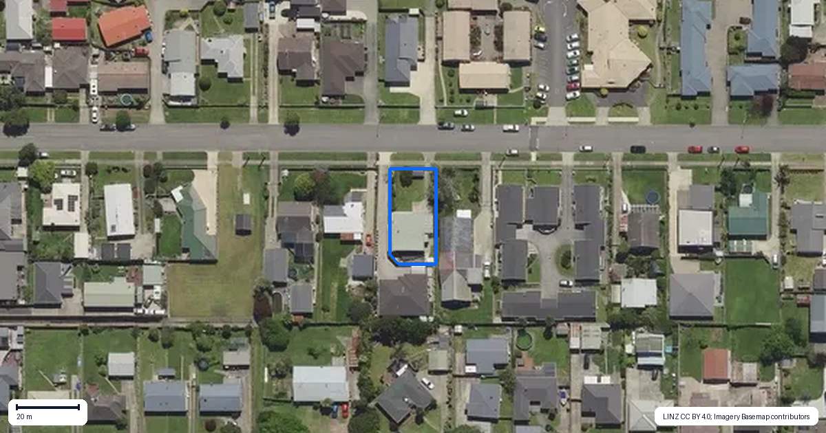 Property context map for 61 Pohutu Street, Whakatane