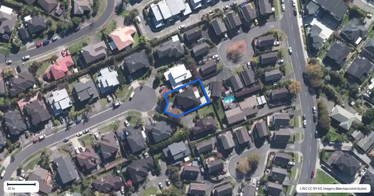 Property context map for 17 Oak View Terrace, Schnapper Rock, Auckland