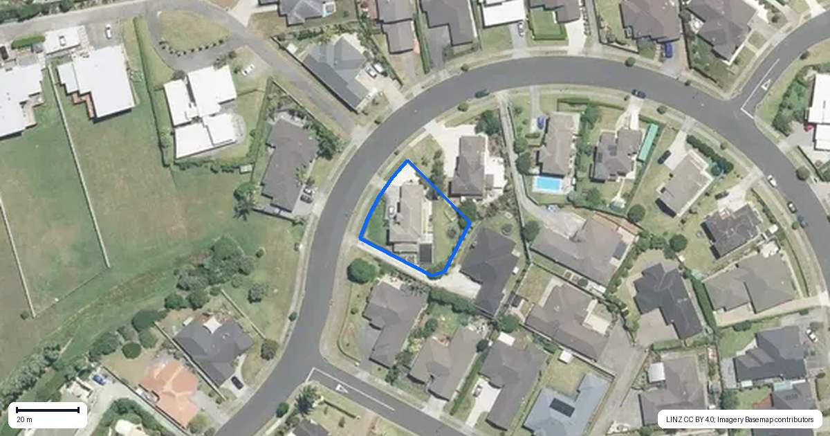 Property context map for 20 Ina Ville Drive, Pukekohe