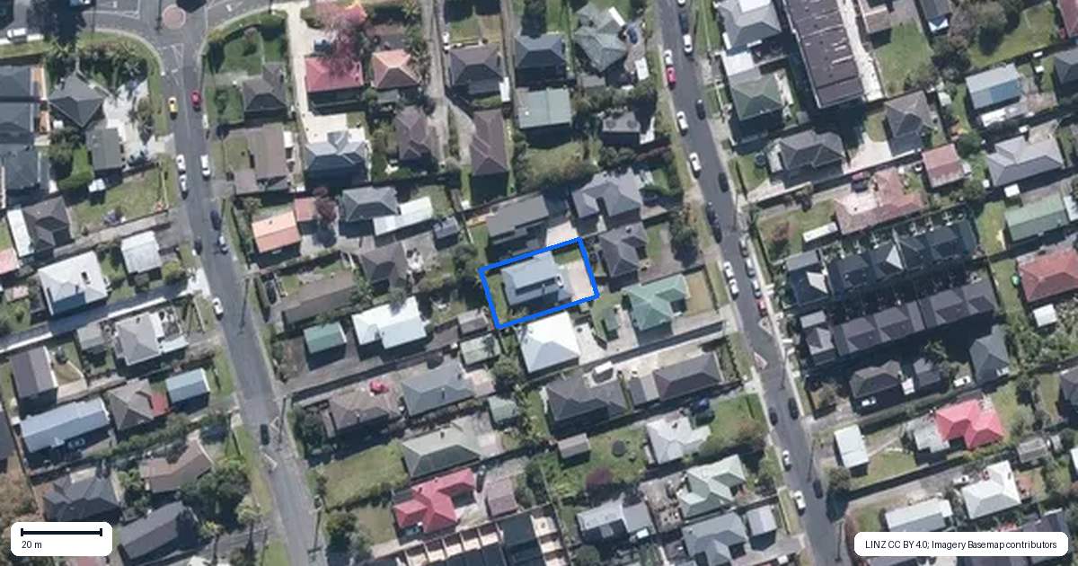 Property context map for 20A Karamu Street, Te Atatu Peninsula, Auckland