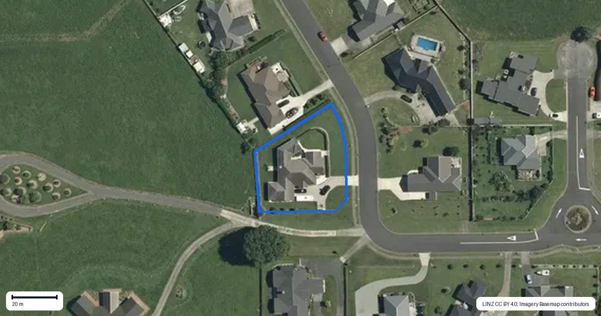 Property context map for 13 Ridgeview Drive, Te Aroha