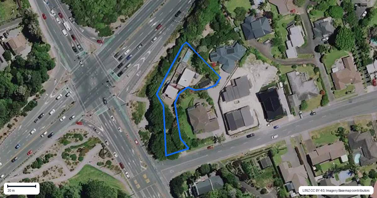 Property context map for 1A Harrowfield Drive, Harrowfield, Hamilton