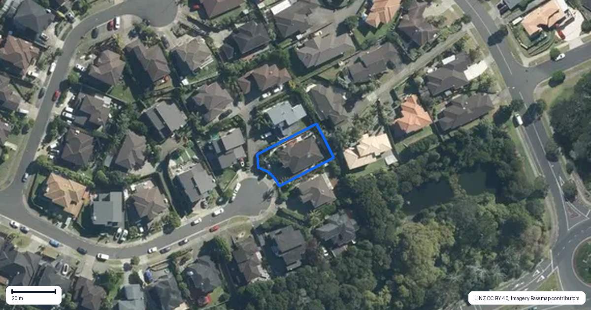 Property context map for 28 Catlins Place, Fairview Heights, Auckland