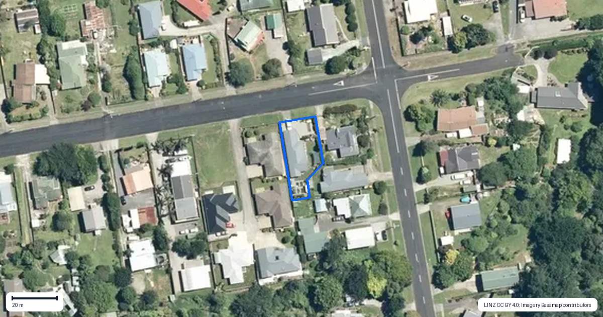 Property context map for 30 Walker Street, Waihi